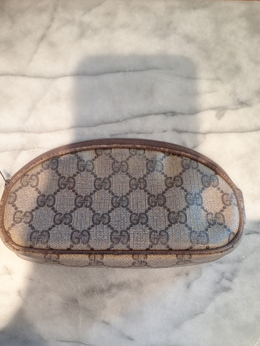 Authentic Vintage Gucci GG Cosmetic Bag